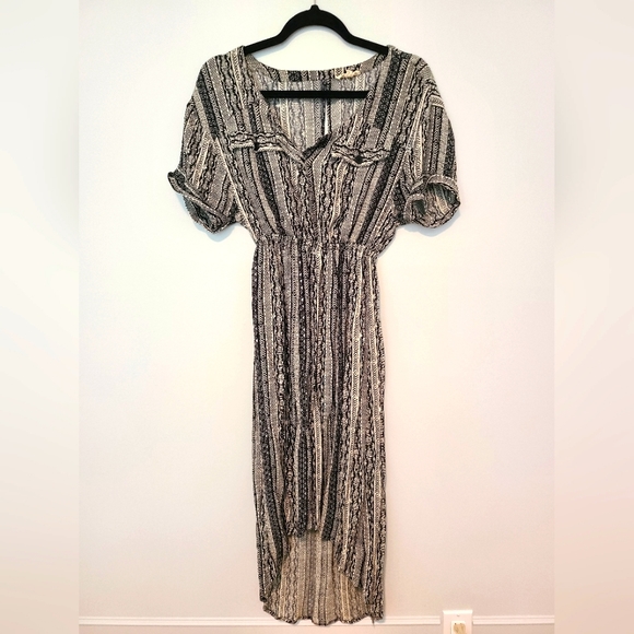 Silence + Noise Black & White High Low Dress - Picture 1 of 8